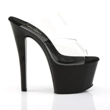 Cargar imagen en el visor de la galería, Tacones Pleaser SKY-302 Transparente Negro
