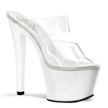 Carregar imagem no visualizador da galeria, Tacones Pleaser SKY-302 Transparente Blanco

