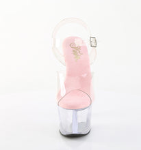 Cargar imagen en el visor de la galería, Tacones Pleaser SKY-308 - Transparente-rosa / Transparente
