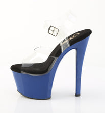 Cargar imagen en el visor de la galería, Tacones Pleaser SKY-308 - Transparente / Azul royal
