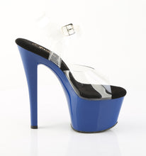 Cargar imagen en el visor de la galería, Tacones Pleaser SKY-308 - Transparente / Azul royal

