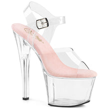 Cargar imagen en el visor de la galería, Tacones Pleaser SKY-308 - Transparente-rosa / Transparente
