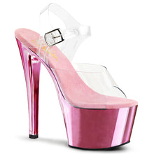 Cargar imagen en el visor de la galería, Tacones Pleaser SKY-308 - Transparente / Cromo rosa
