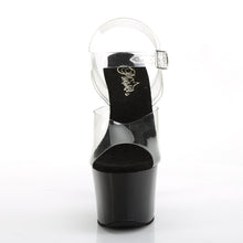Cargar imagen en el visor de la galería, Tacones Pleaser SKY-308CRS - Transparente / Strass negro-champagne AB
