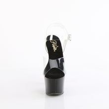 Cargar imagen en el visor de la galería, Tacones Pleaser SKY-308CRS - Transparente / Strass negro-rosa intenso
