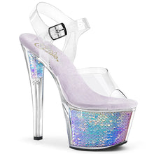 Cargar imagen en el visor de la galería, Tacones Pleaser SKY-308MC Transparente Lavanda Hologram
