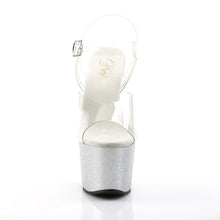 Load image into Gallery viewer, Tacones Pleaser SKY-308MG Transparente Plata
