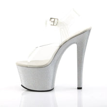 Load image into Gallery viewer, Tacones Pleaser SKY-308MG Transparente Plata
