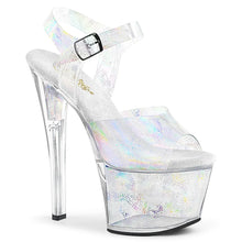 Cargar imagen en el visor de la galería, Tacones Pleaser SKY-308N Plata Hologram Inserts
