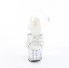 Carregar imagem no visualizador da galeria, Tacones Pleaser SKY-308PREM-RSNT Transparente Plata
