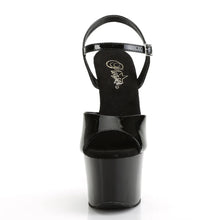 Carregar imagem no visualizador da galeria, Tacones Pleaser SKY-309CHRS Negro Plata Rstn
