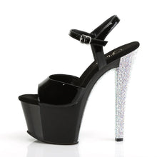 Carregar imagem no visualizador da galeria, Tacones Pleaser SKY-309CHRS Negro Plata Rstn
