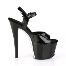 Carregar imagem no visualizador da galeria, Tacones Pleaser SKY-309CRS Negro Plata Rstn
