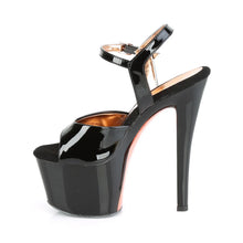 Cargar imagen en el visor de la galería, Tacones Pleaser SKY-309TT Negro Charol Oro
