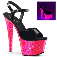Load image into Gallery viewer, Tacones Pleaser SKY-309UVLG Negro Charol Neon
