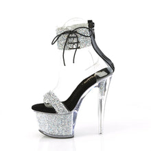 Cargar imagen en el visor de la galería, Tacones Pleaser SKY-327RSI Plata Negro
