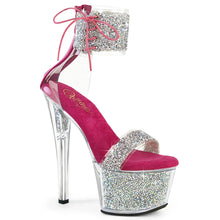 Cargar imagen en el visor de la galería, Tacones Pleaser SKY-327RSI Plata H. Rosa
