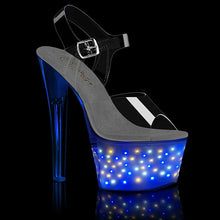 Carregar imagem no visualizador da galeria, Tacones Pleaser ECHOLITE-708 Transparente White Glow
