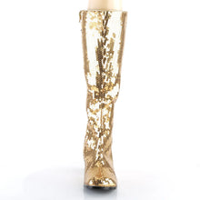 Carregar imagem no visualizador da galeria, Botas Bordello SPECTACUL-300SQ Dorado Sequins
