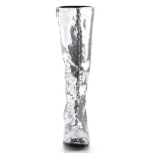 Cargar imagen en el visor de la galería, Botas Bordello SPECTACUL-300SQ Plata Sequins

