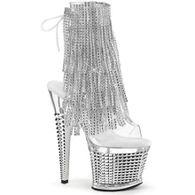 Cargar imagen en el visor de la galería, Tacones Pleaser SPECTATOR-1017RSF Transparente Plata Cromo
