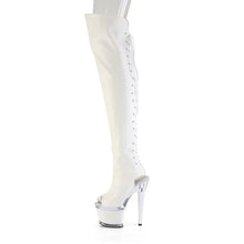 Load image into Gallery viewer, Tacones Pleaser SPECTATOR-3030 Blanco Piel Sintética
