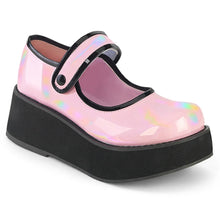 Cargar imagen en el visor de la galería, Zapatos con plataforma Demonia SPRITE-01 B. Rosa Holo Pat
