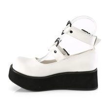 Load image into Gallery viewer, Zapatos con plataforma Demonia SPRITE-02 Blanco Piel vegana
