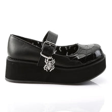 Load image into Gallery viewer, Zapatos con plataforma Demonia SPRITE-05 Negro Piel vegana-Negro Pat
