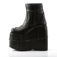 Load image into Gallery viewer, Zapatos con plataforma Demonia STACK-201 Negro Piel vegana
