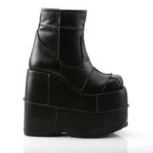 Load image into Gallery viewer, Zapatos con plataforma Demonia STACK-201 Negro Piel vegana
