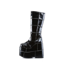 Carregar imagem no visualizador da galeria, Zapatos con plataforma Demonia STACK-301 Negro Pat
