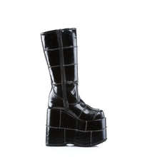 Carregar imagem no visualizador da galeria, Zapatos con plataforma Demonia STACK-301 Negro Pat
