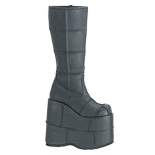 Load image into Gallery viewer, Zapatos con plataforma Demonia STACK-301 Negro Piel vegana
