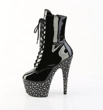 Cargar imagen en el visor de la galería, Tacones Pleaser STARDANCE-1020 Negro Charol Plata
