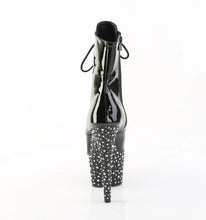 Cargar imagen en el visor de la galería, Tacones Pleaser STARDANCE-1021 Negro Charol Plata
