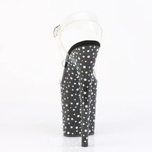 Cargar imagen en el visor de la galería, Tacones Pleaser STARDANCE-808 Transparente Negro Plata
