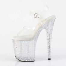 Cargar imagen en el visor de la galería, Tacones Pleaser STARDANCE-808 Transparente Plata
