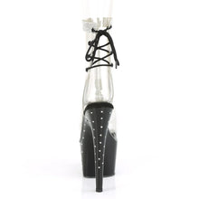Cargar imagen en el visor de la galería, Tacones Pleaser STARDUST-1018C-2RS Transparente Negro
