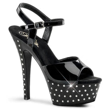 Carregar imagem no visualizador da galeria, Tacones Pleaser STARDUST-609 Negro Charol
