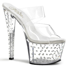 Carregar imagem no visualizador da galeria, Tacones Pleaser STARDUST-702 Transparente
