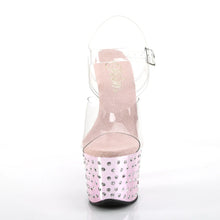 Carregar imagem no visualizador da galeria, Tacones Pleaser STARDUST-708 Transparente B. Rosa
