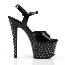 Carregar imagem no visualizador da galeria, Tacones Pleaser STARDUST-709 Negro Charol
