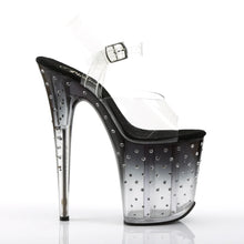 Cargar imagen en el visor de la galería, Tacones Pleaser STARDUST-808T Transparente Negro
