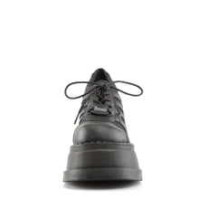 Cargar imagen en el visor de la galería, Zapatos con plataforma Demonia STOMP-08 Negro Piel vegana
