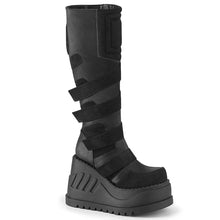 Cargar imagen en el visor de la galería, Botas Demonia STOMP-228 Negro Piel vegana
