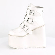 Load image into Gallery viewer, Botines Demonia SWING-105 Blanco Piel vegana

