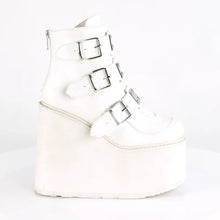Load image into Gallery viewer, Botines Demonia SWING-105 Blanco Piel vegana
