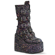 Load image into Gallery viewer, Botas Demonia SWING-230G Negro Multi Glitter
