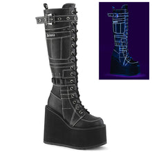 Cargar imagen en el visor de la galería, Botas Demonia SWING-260 - Negro piel vegana
